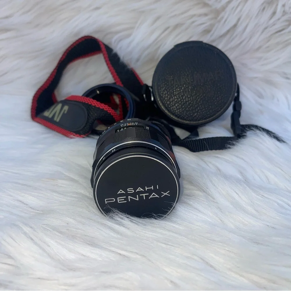 Vintage Asahi Pentax Spotmatic SP 35mm SLR w/ Multiple Lenses & Cases - Japan